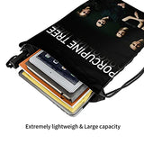 SLDFJLATEE Por-cupine TRE-e Drawstring Backpack/Outdoor Portable Backpack Sports and Fitness Backpack