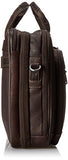 Kenneth Cole Reaction Leather Double Gusset Computer Case, Brown, One Size