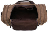 Large Capacity Canvas Unisex Travel Duffel Bag Shoulder Handbag Weekend Bag w/ Strap