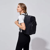Nylon Casual Travel Daypack Backpack With 15.6 Inch Laptop Compartment, With Trolley Strap, Large