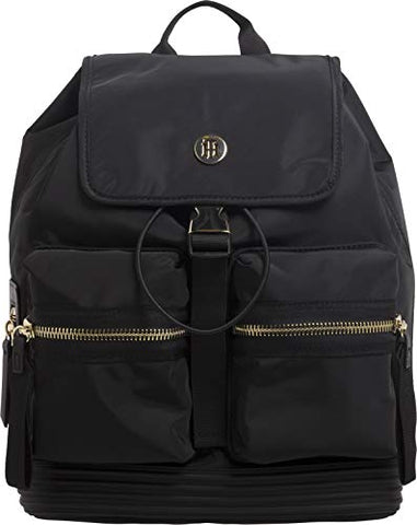 Tommy Hilfiger Youthful Nylon Mini Womens Backpack One Size Black