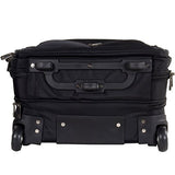 Calpak Ceo Black 2-Piece Rolling Laptop Briefcase Set