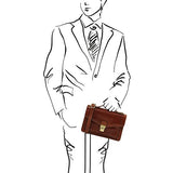 Tuscany Leather Eric Leather Crossbody Bag Honey Leather Bags For Men