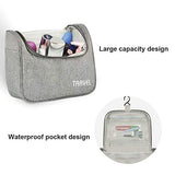 Lermende Toiletry Bag Large Cosmetic Makeup Travel Accessories Portable Hanging Organizer for Men & Women(Gray)