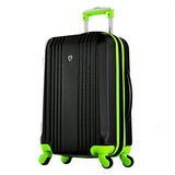 Olympia Apache 3pc Hardcase Spinner Set, Black/Lime