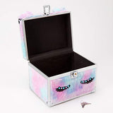 Claire’s Furry Pastel Unicorn Lock Box for Girls, Pink/Purple/Blue, Polyester/Metal, 8W x 6H x 6D Inches, Includes 2 Keys