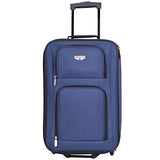 Travelers Club Genova Expandable Luggage Set, Navy Blue, 3 Piece