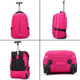 Wheeled Laptop Backpack 18" Rolling Carry-On Trolley School Bags Travel Luggage