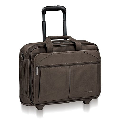 Solo 15.4" Rolling Laptop Briefcase, Computer Bag in Espresso