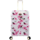 BEBE Women's Juliette 3pc Spinner Suitcase Set, Pink Floral