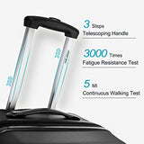 Merax 3 Pcs Luggage Set Expandable Hardside Lightweight Spinner Suitcase with TSA Lock [Upgraded Version], Black