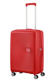 American Tourister Soundbox - Spinner Medium Expandable Suitcase, 67 cm, 81 liters, Red (Coral Red)