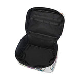 Makeup Bag Vintage Owl Flower Art Travel Cosmetic Bags Organizer Train Case Toiletry Make Up