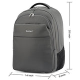 Rolling Backpack, Gonex Water Repellent Wheeled Backpack Nylon 20Inch Gray