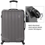 Lightweight 3 Piece Luggage Sets,Durable Hardshell Spinner Suitcase With Tsa Approved Locks