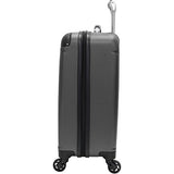 Verdi Luggage Carry On 20 Inch Abs Hard Case Rolling Suitcase With Spinner Wheels (Charcoal)