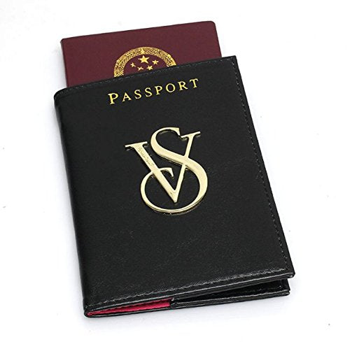 victoria secret passport holder black