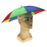 Geanbaye 21'' Adult And Kids Size Rainbow Golf Folding Umbrella Hats Rain Hats
