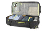 High Sierra At8 Wheeled Upright Duffel Bag, Black/Zest, 32"