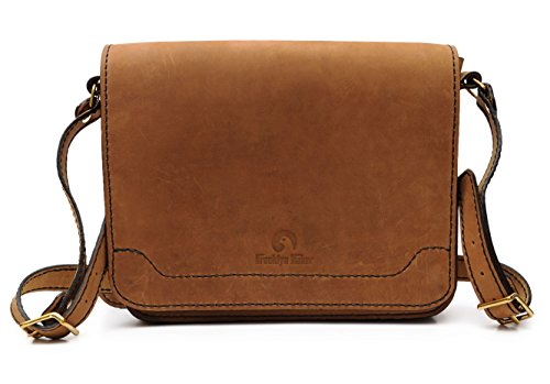 Handmade Genuine Leather Full Flap Messenger Messenger Shoulder Bag Hlt_015