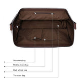 Berchirly Mens Messenger Bags Waterproof Business Travel Duffel Weekender Bag Blue