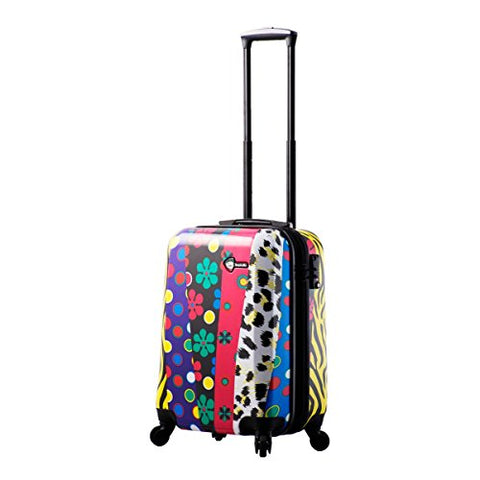 Mia Toro Pop Fiore Hardside Spinner Luggage Carry, Multi