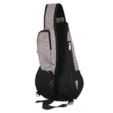 Freewander Nylon Sling Bag Shoulder Back Packs Crossbody Pack Chest Bags Black for Men (Gray)