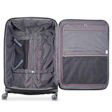 DELSEY Paris Executive Collection Softside Expandable Luggage with Spinner Wheels, Black, Checked-Large 29 Inch
