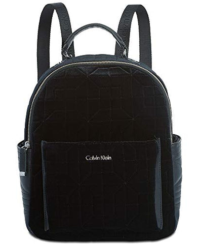 Calvin Klein Collaboration Quilted Velvet Backpack (Black, S)