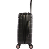 Perry Ellis Tanner 21" Hardside Carry-On Spinner Luggage, Charcoal
