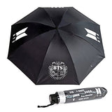 Bosunshine Bts Strong Windproof Compact Travel Folding Umbrella Sunshade , Three Folding, Light