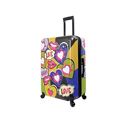 Mia Toro Italy Amore Hardside 28 Inch Spinner Luggage, Multi