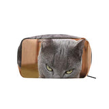 Makeup Bag Evil Cat Girls Travel Cosmetic Bag Womens Toiletry Organizer