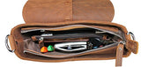 Vagabond Traveler Fully Handmade Leather Messenger Bag L20. Vintage Distress
