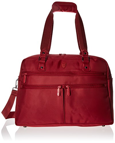 Heys America Unisex Hilite Multi-Zip Boarding Duffel with RFID Red Duffel Bag