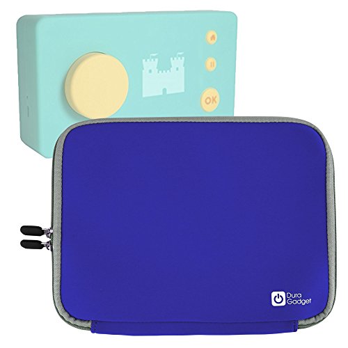 DURAGADGET Blue Case in Neoprene with Wrap-Around Dual Zip Closures - Compatible with The Lunii