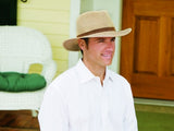 Wallaroo Men'S Outback Sun Hat - 100% Paper Braid - Classy Style, Large, Brown