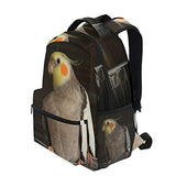 Backpack Travel Cockatiel Wire Bird Cage School Bookbags Shoulder Laptop Daypack College Bag for