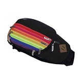 FakeFace Unisex Multipurpose Rainbow Zipper Casual Sport Travel Shoulder Cross Body Bag Sling