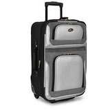 U.S. Traveler New Yorker 4-Piece Luggage Set in Silver Gray
