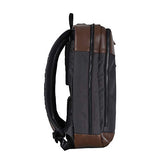 Cloe Uomo Water Resistant Laptop Backpack in Brown Color