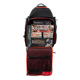 Ultimate Boardgame Backpack - The Smartest Way to Carry Your Games - Expandable Multi-Functional Backpack - Carry-on Compliant (Black/Red)