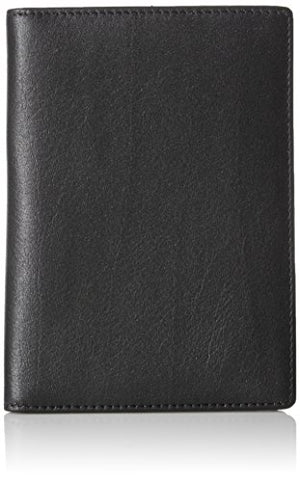 AmazonBasics Leather RFID Blocking Passport Wallet, Black