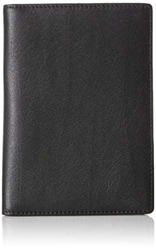 AmazonBasics Leather RFID Blocking Passport Wallet, Black