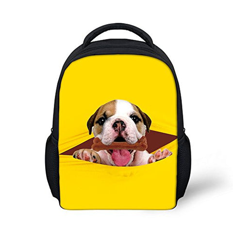 Doginthehole Preschool Students Schoolbags Cute Dogs Children Book Bags Age 3-5