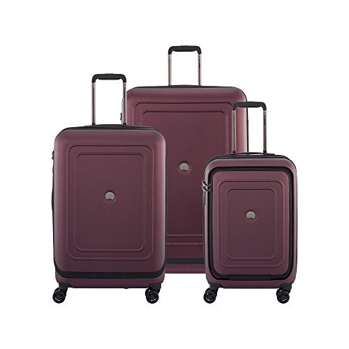 Delsey Luggage Cruise Lite Hardside Luggage Set (21"//25"/29"), Black Cherry