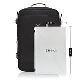 Hynes Eagle 38L Flight Approved Weekender Carry on Backpack Black 2017