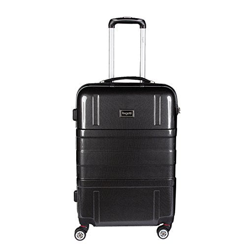 Shop Bugatti 3 Piece Hard Luggage Set, Black, Luggage Factory