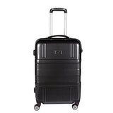 Bugatti 3 Piece Hard Luggage Set, Black, One Size