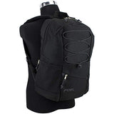 Fuel Travel Lightweight Bungee Backpack, Durable for School, Gym or Work (Black)